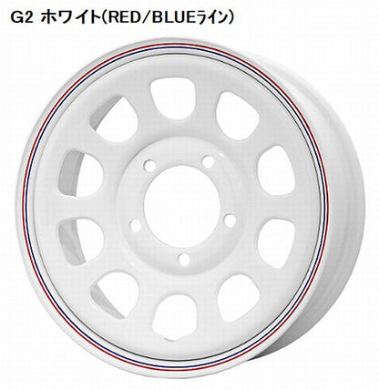 ジムニー用 DAYTONA'S G2デイトナズG2スチールホイール16インチ5.5J 5H/139.7 +22 ハブ径108