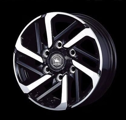 ハイエース 200系用 BAREROCK NOVEベアロック ノーヴァ 15インチ6.0J 6H/139.7 +35 ハブ径106 ※トヨタ純正アルミホイール用ストレートナット対応品