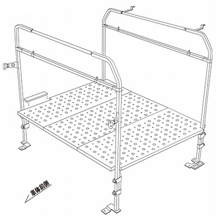 ハイエース 200系用 職人棚　親方【3人工】SET（フラット棚)