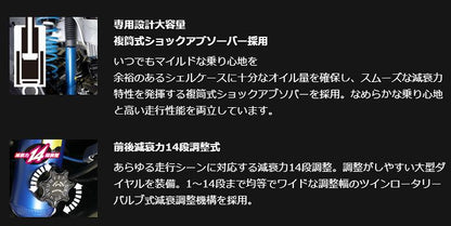 ジムニー用 CUSCOクスコ 1インチ(25mm)アップ用ショックアブソーバー（左右2本セット）