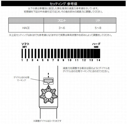 ハイエース 200系用 JAOS BATTLEZバトルズダンパー