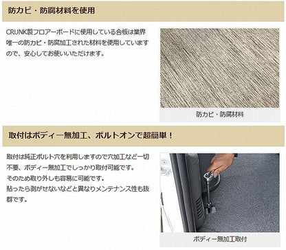 ハイエース 200系用 2分割フロアボード[メタルオーク/クラフトウッド/ダークウッド柄]