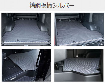 ハイエース 200系用 縞鋼板柄シルバー2分割フロアーボード