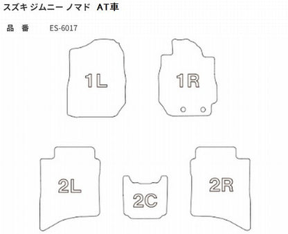ジムニーノマド AT車専用 Clazzioクラッツィオ3Ｄ立体マットNEWラバータイプ