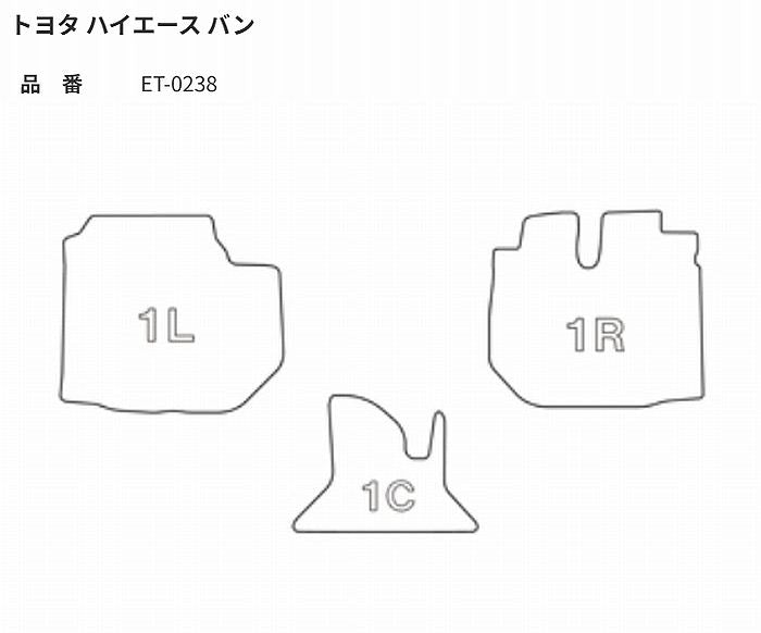 ハイエース 200系 標準ボディ DX(GLパッケージ含む)フロント用 Clazzioクラッツィオ3Ｄ立体マットNEWラバータイプ