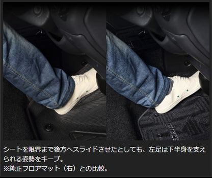 ハイエース 200系ワイドボディS-GL専用 玄武 LuxSportコンフォートマット ［フロント/セカンドセット］