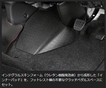 ハイエース 200系ワイドボディS-GL専用 玄武 LuxSportコンフォートマット ［フロント/セカンドセット］