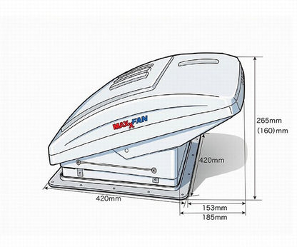 MAXX-FANマックスファンベンチレーター開口寸356×356mm品●リモコンモデル