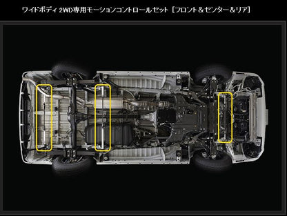 ハイエース 200系 2WD専用 玄武 モーションコントロールセット ［フロント＆センター＆リア］