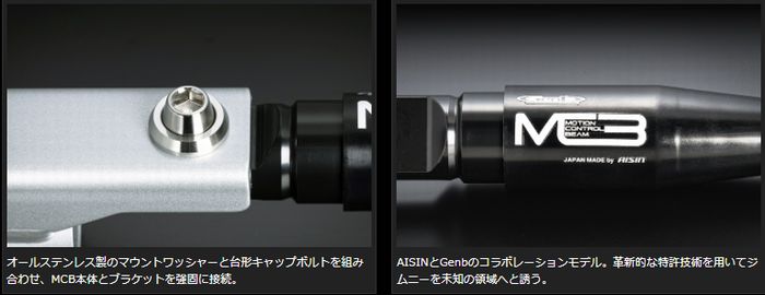 ジムニー専用 玄武(Genb)ゲンブ モーションコントロールビーム