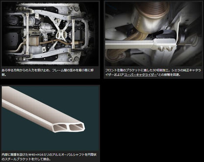 ジムニー専用  玄武(Genb)ゲンブ  サスペンションピボットブレース ［リーディング&トレーリング］