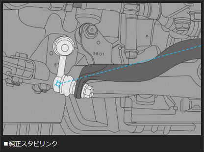 キャラバン NV350用 玄武アジャスタブルスタビリンク［ショート］