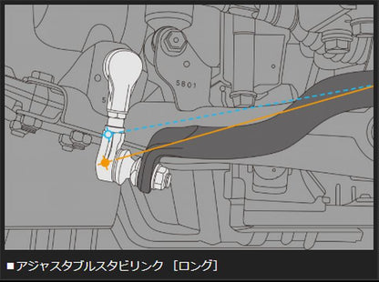 キャラバン NV350用 玄武アジャスタブルスタビリンク［ロング］