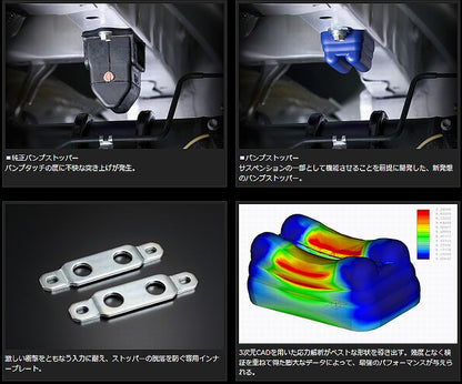 ハイエース 200系用 玄武(Genb)薄型バンプストッパー(フロント/リアセット品）