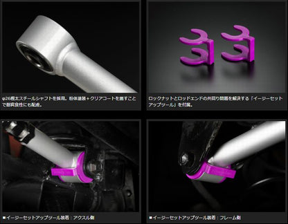 JB23ジムニー/JB43シムニーシエラ専用  玄武(Genb)ゲンブ   ハードスペックラテラルロッド［フロント/リア］