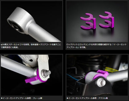 JB23ジムニー/JB43シムニーシエラ専用  玄武(Genb)ゲンブ   ハードスペックラテラルロッド［フロント/リア］