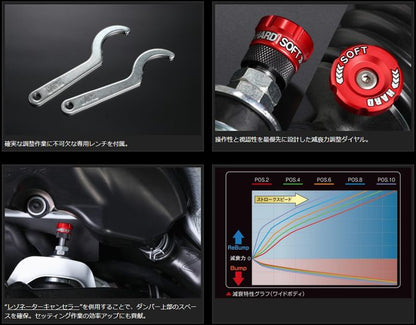 ハイエース 200系用※リフトアップ専用 玄武(Genb)CLOUD-WALKERハイパフォーマンスダンパーPRO