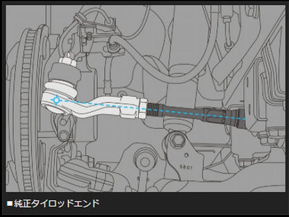 キャラバン NV350用  玄武(Genb)ゲンブ バンプアジャストタイロッドエンド