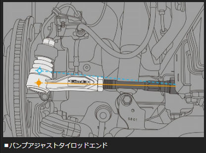 キャラバン NV350用  玄武(Genb)ゲンブ バンプアジャストタイロッドエンド