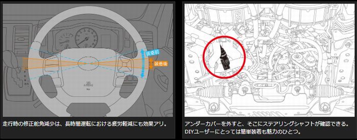 ハイエース 200系用 玄武(Genb)ゲンブ ソリッドステアリングシャフトを
