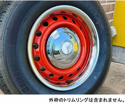 ハイエース 200/キャラバン NV350用カスタムセンターハブキャップ(ヴィンテージタイプ）4枚SET