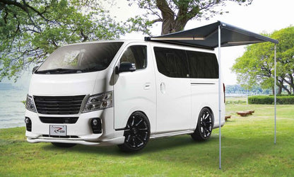 キャラバン NV350用 標準ボディロールーフ用FIAMMAフィアマサイドオーニング F40Van 2.7m ディープブラック